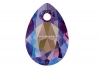 Swarovski, pandantiv picatura, amethyst shimmer, 11.5mm - x2