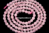 Pink quartz, faceted round, 4.3mm