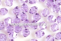 Swarovski, margele bicone, violet, 4mm - x20