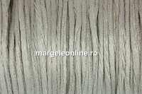 Snur satin, gri argintiu, 1.5mm - 5m