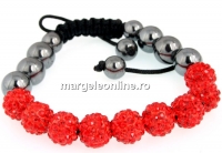 Bratara cu 9 margele shamballa light siam- x1