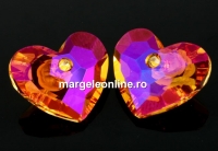 Swarovski, pandantiv inima Truly in Love, astral pink, 18mm - x1