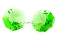 Swarovski, pandantiv octogon, peridot, 12mm - x2