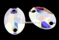 Swarovski, link, aurore boreale, 10x7mm - x1