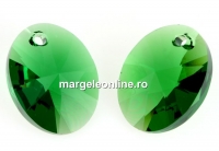 Swarovski, pandantiv oval, dark moss green, 12mm - x1