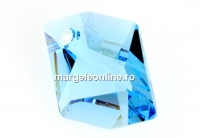 Swarovski, cosmic diamond pendant, aquamarine, 14mm - x1