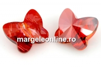 Swarovski, margele fluture, red magma, 8mm - x2