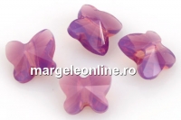 Swarovski, margele fluture, cyclamen opal, 8mm - x2