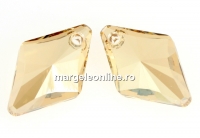 Swarovski, pandantiv romb, golden shadow, 19mm - x1