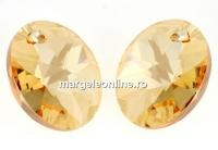 Swarovski, pandantiv oval, golden shadow, 12mm - x1