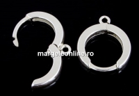 Earring findings, 925 silver, 16.5mm - x1pair