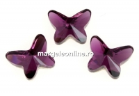 Swarovski, cabochon fluture, amethyst, 18mm - x1