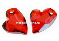 Swarovski, pandantiv inima Devoted 2 U, red magma, 17mm - x1