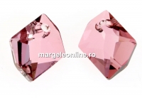 Swarovski, pandantiv cosmic, antique pink, 14mm - x1