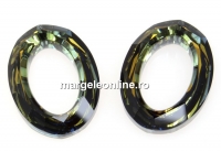 Swarovski, cosmic oval fancy, tabac, 22x16mm - x1