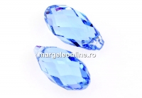 Swarovski, pandantiv brioleta, light sapphire, 13mm - x1