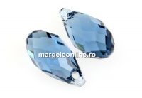 Swarovski, pandantiv brioleta, denim blue, 13mm - x1