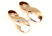 Swarovski, pandantiv infinity, rose gold 2x, 18mm - x1