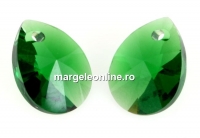 Swarovski, pandantiv picatura, dark moss green, 8mm - x4