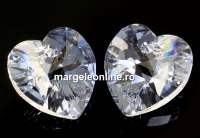 Swarovski, pandantiv inima, diamond touch light, 10mm - x2