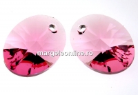 Swarovski, pandantiv oval, light rose, 12mm - x1