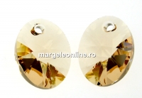 Swarovski, pandantiv oval, light silk, 12mm - x1