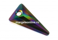 Swarovski, pandantiv spike, rainbow dark, 28mm - x1