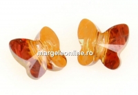 Swarovski, margele fluture,  copper, 10mm - x2