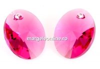 Swarovski, pandantiv oval, rose, 10mm - x1