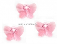 Swarovski, pandantiv fluture, light rose, 18mm - x1