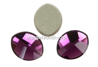 Swarovski, cabochon frunza, amethyst, 6x4.8mm - x1