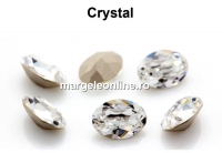 Preciosa, fancy oval, crystal, 14x10mm - x1