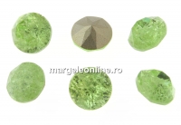 Ideal crystals, chaton, mix peridot crackled, 8mm - x6