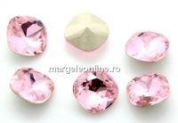 Ideal crystals, fancy square, light rose, 10mm - x2