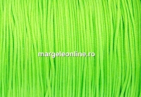 Snur matase pentru bratari, lime neon, 0.8mm - x5m