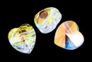 Swarovski, inima, aurore boreale, 8mm - x2