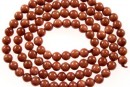 Brown goldstone, round, 10mm