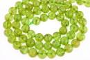 Peridot, round, 6.5mm