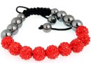 Bratara cu 9 margele shamballa light siam- x1