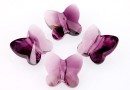 Swarovski, margele fluture, amethyst blend, 8mm - x2