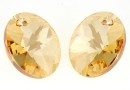 Swarovski, pandantiv oval, golden shadow, 12mm - x1