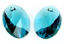 Swarovski, pandantiv oval, indicolite, 18mm - x1