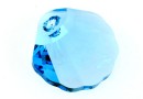 Swarovski, pandantiv scoica, aquamarine, 16mm - x1