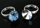 Ring base, 925 silver, chaton 13mm, inside 16mm - x1