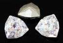 Swarovski, fancy rivoli Trilliant, white patina, 12mm - x1