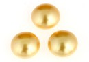 Swarovski, cabochon perla cristal, gold pearl, 16mm - x1