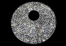 Swarovski, fine rocks pendant, silver shade, 40mm - x1