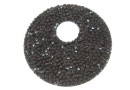 Swarovski, fine rocks pendant, black vintage rose, 40mm - x1