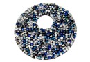 Swarovski, fine rocks pendant, bermuda blue comet argent light, 40mm - x1
