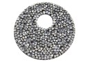 Swarovski, fine rocks pendant, black chrome, 40mm - x1